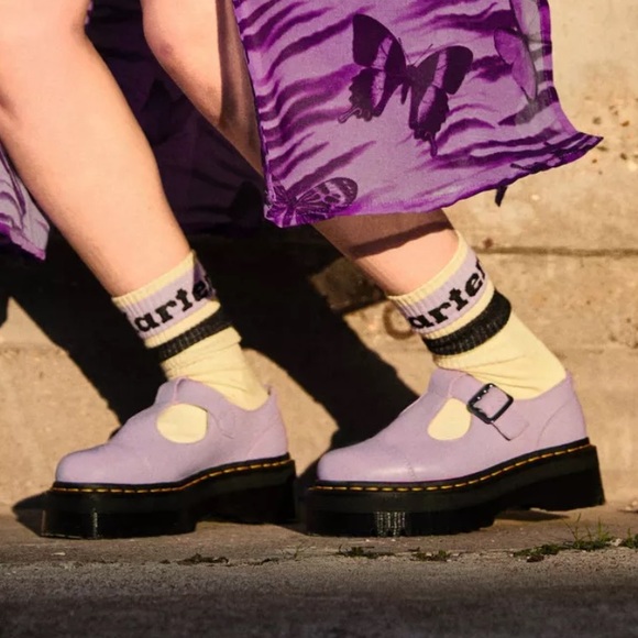 Bethan Pisa Dr. Martens platform mary janes in lilac - Picture 2 of 2